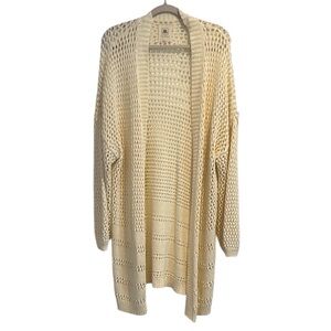 Rip Curl | Cream Open Knit Duster Cardigan